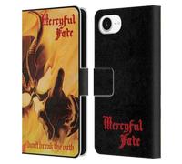 Head Case Designs Officially Licensed Mercyful Fate Don't Break the Oath Black Metal Leather Wallet Case Compatible With Apple iPhone 16e