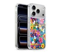 Head Case Designs Officially Licensed Michael David Ward Bees and Flowers Humor & Botanicals Gel Case [Military Grade Protection] Compatible with Apple iPhone 17 Pro and Compatible with MagSafe