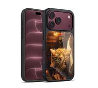 Head Case Designs Officially Licensed Michael David Ward Boom Shop Kitty Humor & Botanicals Gel Armour Case [Military Grade Protection] Compatible With Apple iPhone 18 Pro