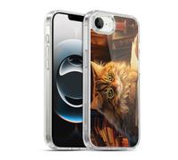 Head Case Designs Officially Licensed Michael David Ward Boom Shop Kitty Humor & Botanicals Gel Case [Military Grade] Compatible with Apple iPhone 16e / iPhone 17e and Compatible with MagSafe