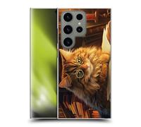 Head Case Designs Officially Licensed Michael David Ward Boom Shop Kitty Humor & Botanicals Hard Back Case Compatible With Samsung Galaxy S24 Ultra 5G