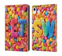 Head Case Designs Officially Licensed Michael David Ward Candies Fantasy & Whimsical Leather Wallet Case Compatible With Apple iPad mini (2021/2024)