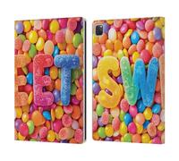 Head Case Designs Officially Licensed Michael David Ward Candies Fantasy & Whimsical Leather Wallet Case Compatible With Apple iPad Pro 12.9 2020/2021/2022