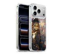 Head Case Designs Officially Licensed Michael David Ward Captain Cat Humor & Botanicals Gel Case [Military Grade Protection] Compatible with Apple iPhone 17 Pro Max and Compatible with MagSafe