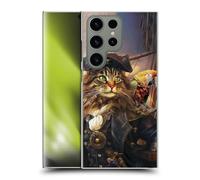 Head Case Designs Officially Licensed Michael David Ward Captain Cat Humor & Botanicals Hard Back Case Compatible With Samsung Galaxy S24 Ultra 5G