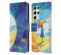 Head Case Designs Officially Licensed Michael David Ward Destiny Humor & Botanicals Leather Wallet Case Compatible With Samsung Galaxy S21 Ultra 5G