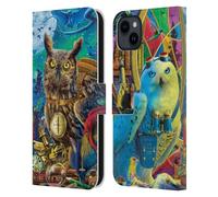 Head Case Designs Officially Licensed Michael David Ward Explorers Fantasy & Whimsical Leather Wallet Case Compatible With Apple iPhone 15 Plus