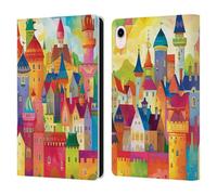 Head Case Designs Officially Licensed Michael David Ward Fairy Tale Castles Fantasy & Whimsical Leather Wallet Case Compatible With Apple iPad mini (2021/2024)
