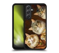 Head Case Designs Officially Licensed Michael David Ward Fancy Cats Animals Gel Armour Case [Military Grade Protection] Compatible With Samsung Galaxy A54 5G