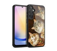 Head Case Designs Officially Licensed Michael David Ward Fancy Cats Animals Gel Armour Case [Military Grade Protection] Compatible With Samsung Galaxy A25 5G