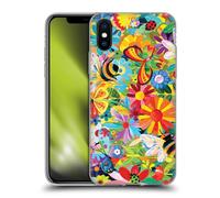 Head Case Designs Officially Licensed Michael David Ward Happy Garden Humor & Botanicals Gel Case [Military Grade Protection] Compatible with Apple iPhone X/iPhone XS and Compatible with MagSafe