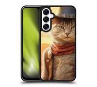 Head Case Designs Officially Licensed Michael David Ward Kitty Cowboy Animals Gel Armour Case [Military Grade Protection] Compatible With Samsung Galaxy A16 5G