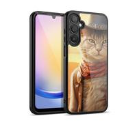 Head Case Designs Officially Licensed Michael David Ward Kitty Cowboy Animals Gel Armour Case [Military Grade Protection] Compatible With Samsung Galaxy A25 5G