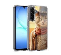 Head Case Designs Officially Licensed Michael David Ward Kitty Cowboy Animals Gel Case [Military Grade Protection] Compatible With Samsung Galaxy A17 4G / 5G