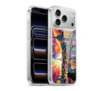 Head Case Designs Officially Licensed Michael David Ward Midnight Cat In Paris Psychedelic Art Gel Case [Military Grade Protection] Compatible with Apple iPhone 17 Pro Max and Compatible with MagSafe