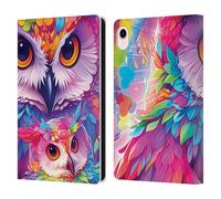 Head Case Designs Officially Licensed Michael David Ward Owl Love You Forever Animals Leather Wallet Case Compatible With Apple iPad mini (2021/2024)