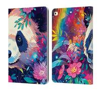 Head Case Designs Officially Licensed Michael David Ward Panda Animals Leather Wallet Case Compatible With Apple iPad 9.7 2017 / iPad 9.7 2018