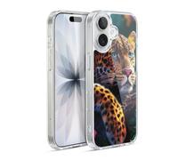 Head Case Designs Officially Licensed Michael David Ward Reclining Leopard Animals Gel Case [Military Grade Protection] Compatible with Apple iPhone 17 and Compatible with MagSafe