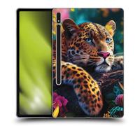 Head Case Designs Officially Licensed Michael David Ward Reclining Leopard Animals Soft Gel Case Compatible With Samsung Galaxy Tab S8 Plus