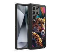 Head Case Designs Officially Licensed Michael David Ward Reclining Leopard Animals Ultra-Armoured Shockproof Case [Military Grade Protection] Compatible With Samsung Galaxy S24 Ultra 5G