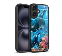 Head Case Designs Officially Licensed Michael David Ward Sea Tales Animals Gel Armour Case [Military Grade Protection] Compatible With Apple iPhone 16