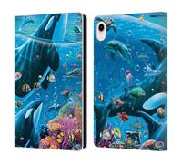Head Case Designs Officially Licensed Michael David Ward Sea Tales Animals Leather Wallet Case Compatible With Apple iPad mini (2021/2024)