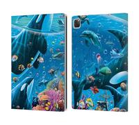 Head Case Designs Officially Licensed Michael David Ward Sea Tales Animals Leather Wallet Case Compatible With Apple iPad Pro 12.9 2020/2021/2022
