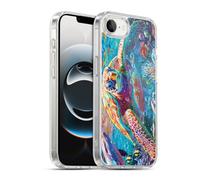 Head Case Designs Officially Licensed Michael David Ward Turtle Magic Psychedelic Art Gel Case [Military Grade Protection] Compatible with Apple iPhone 16e / iPhone 17e and Compatible with MagSafe