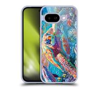 Head Case Designs Officially Licensed Michael David Ward Turtle Magic Psychedelic Art Gel Case [Military Grade Protection] Compatible With Google Pixel 9A