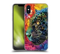 Head Case Designs Officially Licensed Michael David Ward Wild Tapestry Animals Gel Case [Military Grade Protection] Compatible with Apple iPhone X/iPhone XS and Compatible with MagSafe