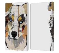 Head Case Designs Officially Licensed Michel Keck Australian Shepherd Dogs 3 Leather Wallet Case Compatible With Amazon Fire Max 11 2023