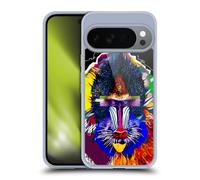 Head Case Designs Officially Licensed Michel Keck Baboon Animal Collage Gel Case [Military Grade Protection] Compatible with Google Pixel 10 and Compatible with MagSafe
