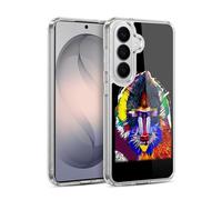 Head Case Designs Officially Licensed Michel Keck Baboon Animal Collage Gel Case [Military Grade Protection] Compatible with Samsung Galaxy S26 Plus and Compatible with MagSafe