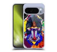 Head Case Designs Officially Licensed Michel Keck Baboon Animal Collage Gel Case [Military Grade Protection] Compatible with Google Pixel 10 Pro XL and Compatible with MagSafe