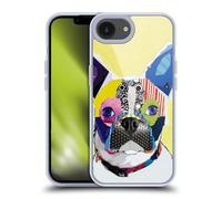 Head Case Designs Officially Licensed Michel Keck Boston Terrier Dogs 4 Gel Case [Military Grade Protection] Compatible with Apple iPhone 16e and Compatible with MagSafe
