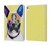 Head Case Designs Officially Licensed Michel Keck Boston Terrier Dogs 4 Leather Wallet Case Compatible With Apple iPad Air 13 2024/2025
