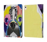 Head Case Designs Officially Licensed Michel Keck Boston Terrier Dogs Leather Wallet Case Compatible With Apple iPad Air 13 2024/2025
