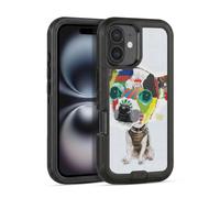 Head Case Designs Officially Licensed Michel Keck Chihuahua 2 Dogs 3 Ultra-Armoured Shockproof Case [Military Grade Protection] Compatible With Apple iPhone 16