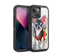 Head Case Designs Officially Licensed Michel Keck Chihuahua Dogs 3 Ultra-Armoured Shockproof Case [Military Grade Protection] Compatible With Apple iPhone 13