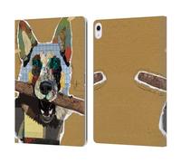 Head Case Designs Officially Licensed Michel Keck German Shepherd Dogs 3 Leather Wallet Case Compatible With Apple iPad Air 13 2024/2025