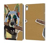Head Case Designs Officially Licensed Michel Keck German Shepherd Dogs 3 Leather Wallet Case Compatible With Apple iPad 10.9 2022/2025