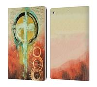 Head Case Designs Officially Licensed Michel Keck Psalm 2 Religious Abstract Leather Wallet Case Compatible With Apple iPad 10.2 2019/2020/2021