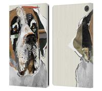 Head Case Designs Officially Licensed Michel Keck Saint Bernard Dogs 2 Leather Wallet Case Compatible With Amazon Fire Max 11 2023