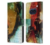 Head Case Designs Officially Licensed Michel Keck Serenity Prayer Religious Abstract Leather Wallet Case Compatible With Nothing Phone (2a)