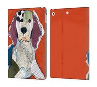 Head Case Designs Officially Licensed Michel Keck Welsh Springer Spaniel Dogs 2 Leather Wallet Case Compatible With Apple iPad 10.2 2019/2020/2021
