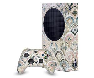 Head Case Designs Officially Licensed Micklyn Le Feuvre Art Deco Tiles In Soft Pastels Art Mix Game Console Wrap and Controller Skin Compatible With Xbox Series S Console & Controller Bundle