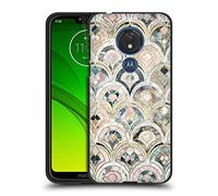 Head Case Designs Officially Licensed Micklyn Le Feuvre Art Deco Tiles In Soft Pastels Marble Patterns Black Soft Gel Case Compatible With Motorola Moto G7 Power