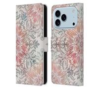 Head Case Designs Officially Licensed Micklyn Le Feuvre Autumn Spice Mandala Leather Wallet Case Compatible With Apple iPhone 17 Pro