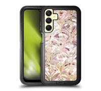 Head Case Designs Officially Licensed Micklyn Le Feuvre Dusty Rose And Coral Art Deco Marbling Pattern Marble Patterns Ultra-Armoured Shockproof Case Compatible With Samsung Galaxy A25 5G