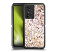 Head Case Designs Officially Licensed Micklyn Le Feuvre Dusty Rose And Coral Art Deco Marbling Pattern Marble Patterns Ultra-Armoured Shockproof Case Compatible With Samsung Galaxy A53 5G (2022)